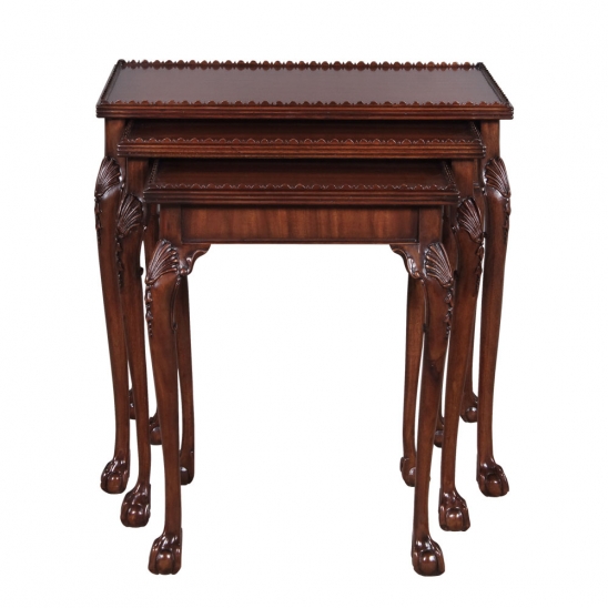 SALEM NESTING TABLES WOOD TOP Jansen Furniture