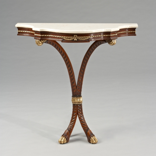 Wall Sconce Gold w/Marble Jansen Furniture