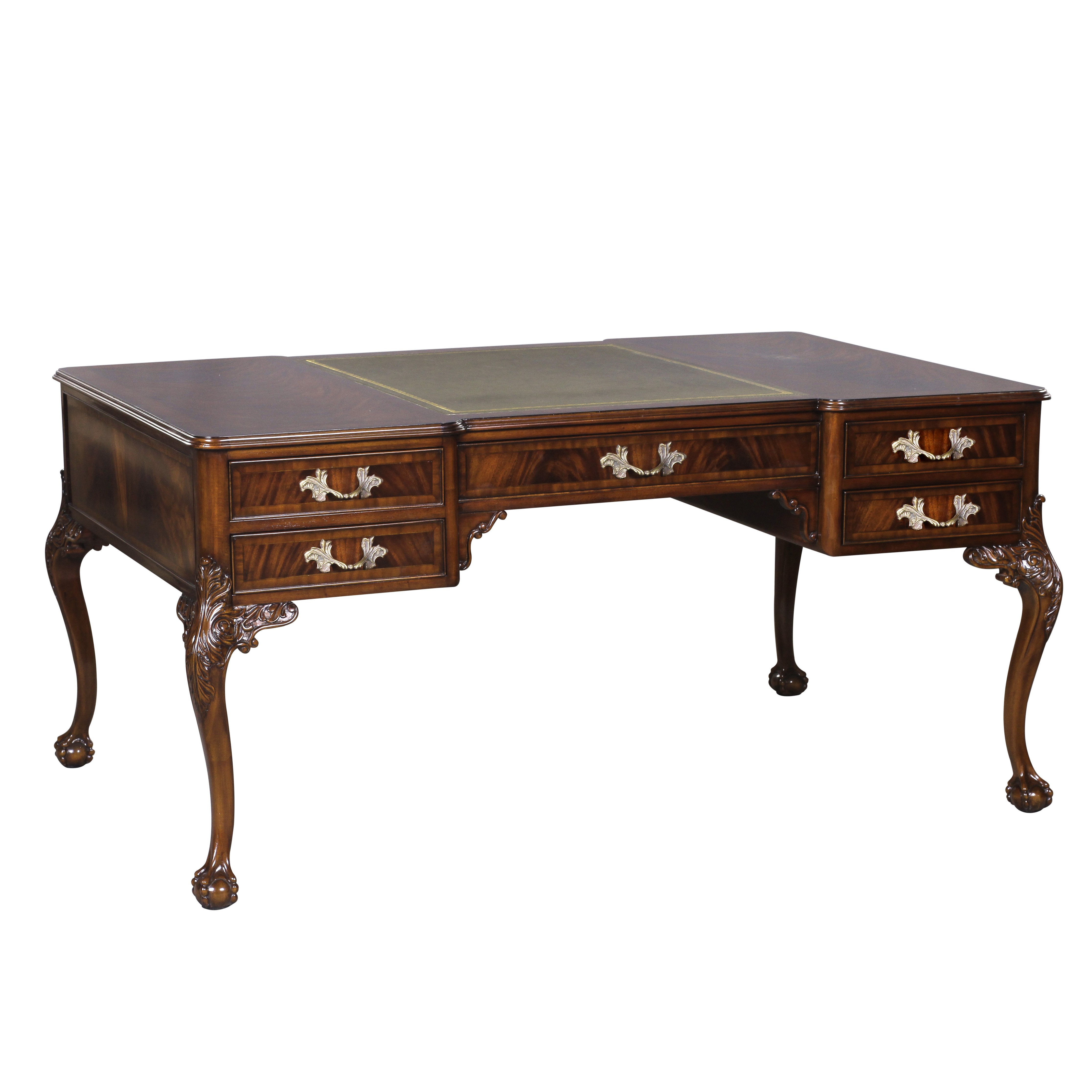 PARTNERS DESK BC LEATHER TOP | Jansen Furniture